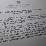 Ato declaratório para retorno ao trabalho de Eduardo Bolsonaro